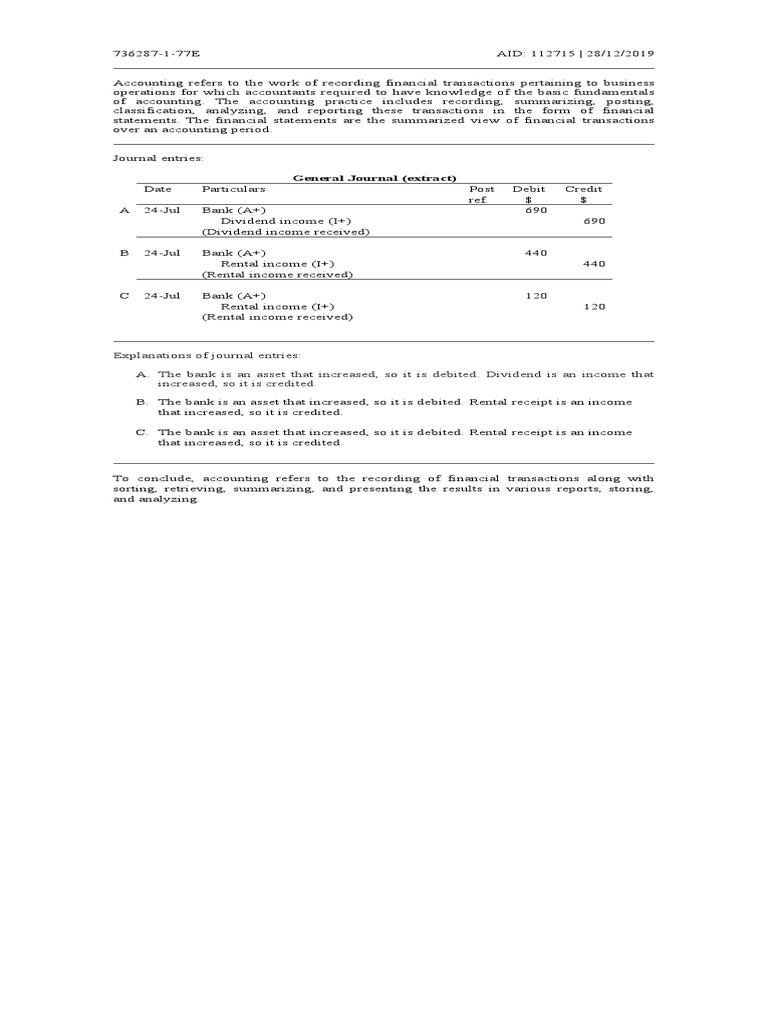 Understanding Basic Accounting Practices | PDF