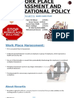 Work Place Harassment and Organizational Policy