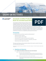 ACP Exam Objectives Revit Architecture