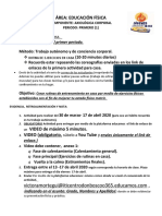 Actividad 2 Rutinas en Casa Educacion Fisica 2020.