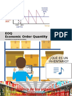 EOQ Economic Order Quantity: Movimiento de Inventario en Bodega