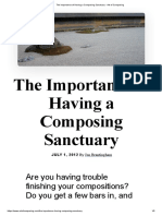 The Importance of Having A Composing Sanctuary - Art of Composing