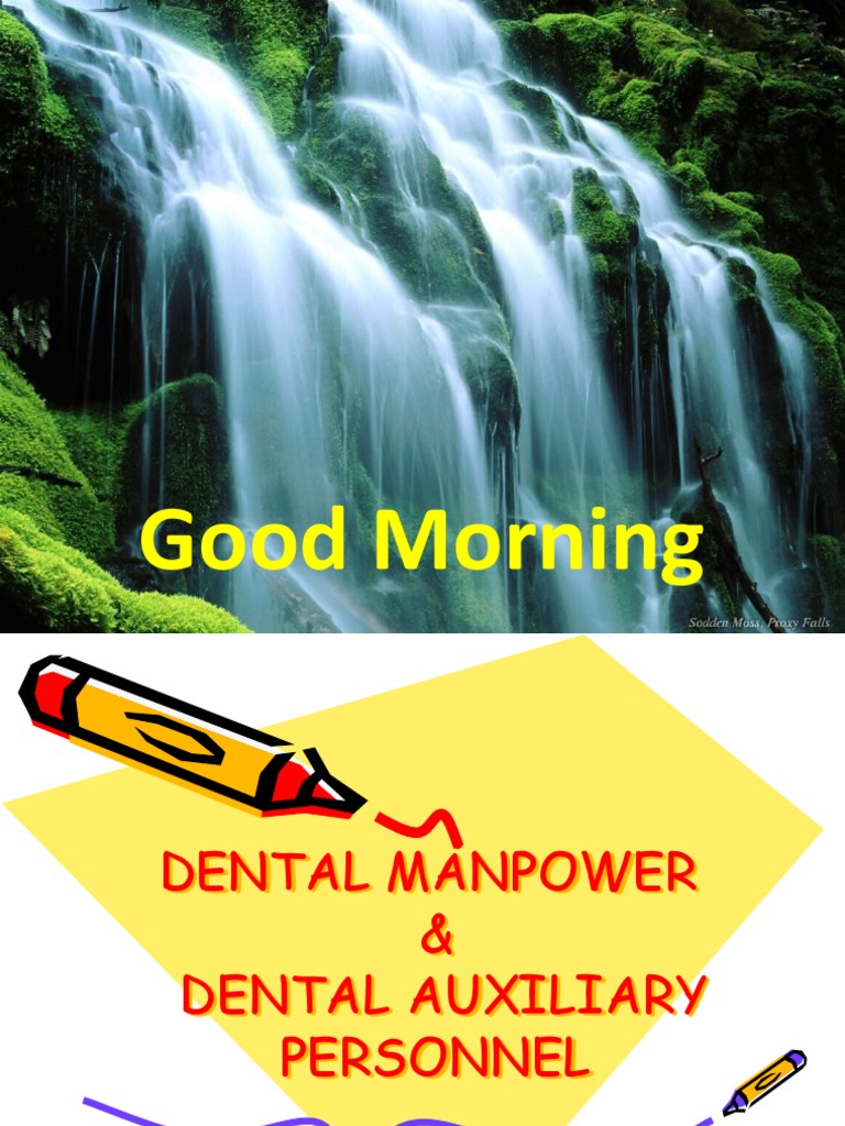 Dental Manpower and Auxiliary Personnel PDF Dentistry Human Tooth