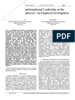 Effect of Transformational Leadership On The Creativity of Employees: An Empirical Investigation