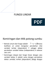 Penerapan Fungsi Linear