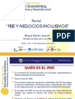 RSE y Negocios Inclusivos - RMorán