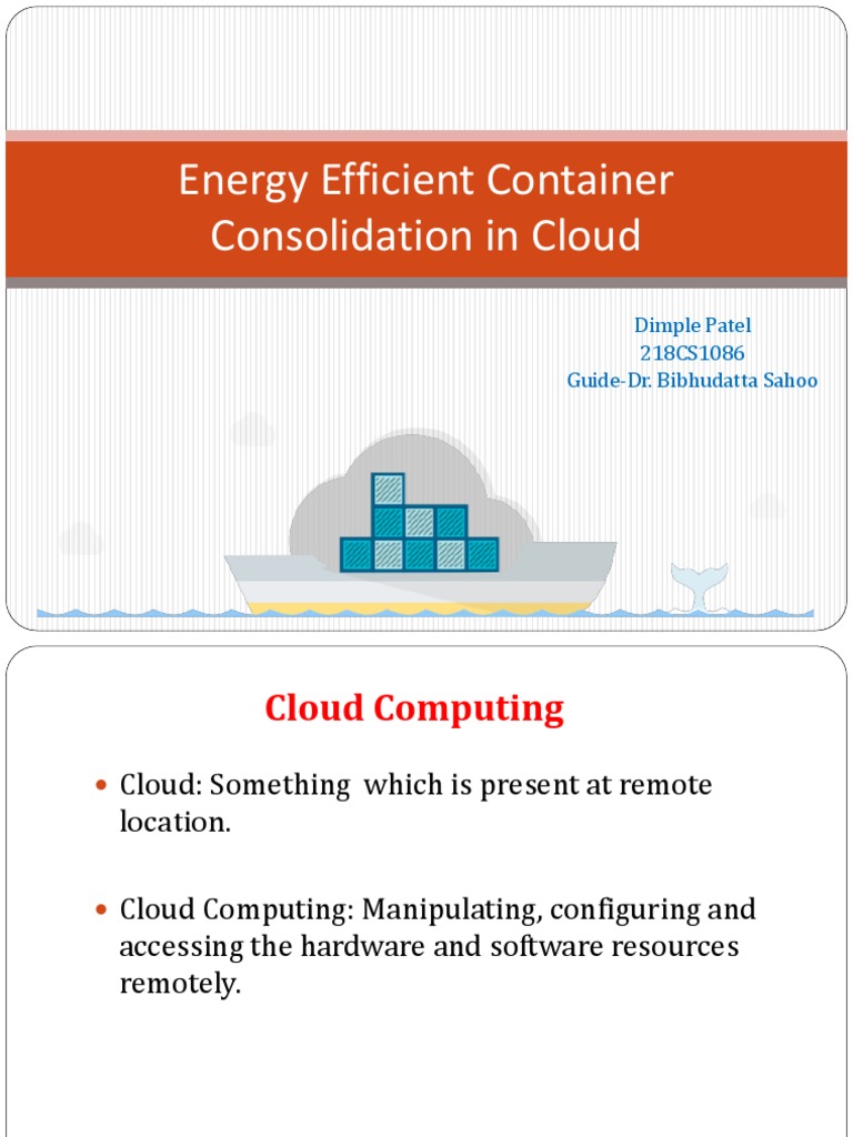 Energy Efficient Cloud Container Management | PDF | Virtual Machine ...