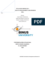 Tugas Kelompok Ke-3 Introduction To Management and Business J5Ea