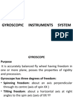 GYROSCOPIC INSTRUMENTS SYSTEM: GYROSCOPES AND GIMBALS