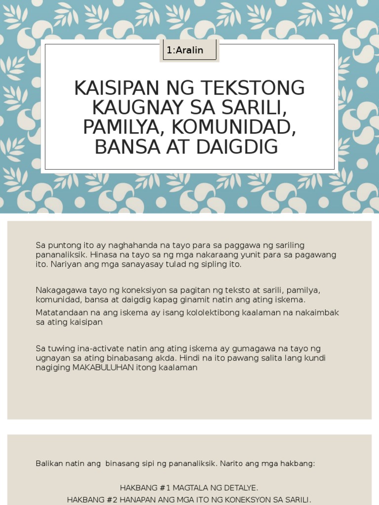 Filipino Report | PDF
