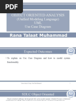 Object Oriented Analysis: (Unified Modeling Language) UML Use Case Diagram