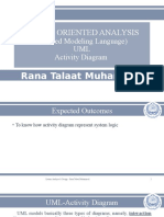 Object Oriented Analysis: (Unified Modeling Language) UML Activity Diagram
