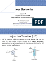 Power Electronics Lecture 7 Unijunction Transistor Andamp