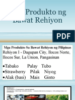Mga Produkto NG Bawat Rehiyon