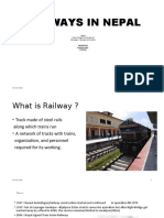 Railways in Nepal: - History - Future Prospects and Expansion - Challenges in Railways Construction