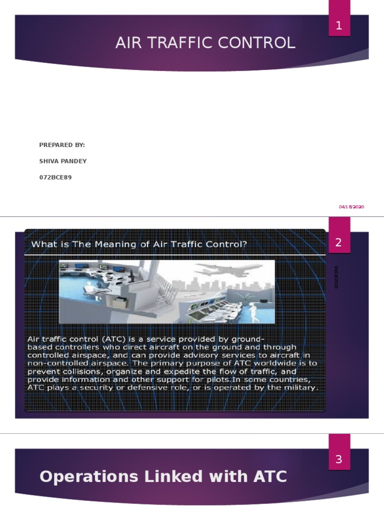 Air Traffic Control Operations Overview | PDF