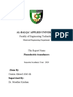 Piezo Electric Transducer Report