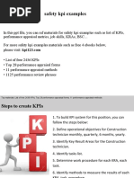 Safety Kpi Examples: Interview Questions and Answers - Free Download/ PDF and