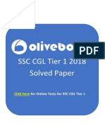 SSC CGL Tier 1 2018 Solved Paper: Click Here