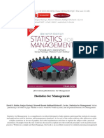 Statistics For Management