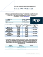 Invitation To Tender