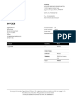 Invoice: Product Quantity Price