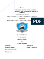 Adsorptive Removal of Dyes from Aqueous Solution