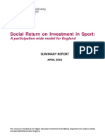 2016 - Social Return On Investment in Sport