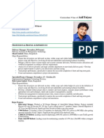 Asif Faiyaz: Curriculum Vitae of