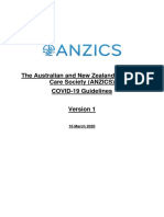 COVID 19 Guidelines ANZICS PDF