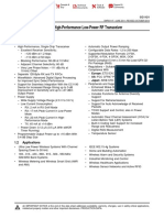 CC1121 High-Performance Low-Power RF Transceiver: 1 Device Overview