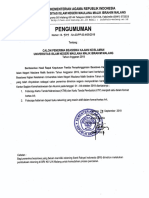 Pengumuman Calon Penerima Beasiswa Keislaman Tahun 2019