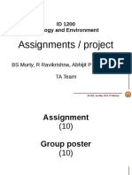 Assignments / Project: ID 1200 Ecology and Environment