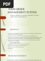 Food Order Management System