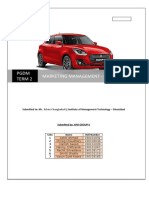 PGDM Term 2 Marketing Management - Ii: Submitted To: Mr. - Institute of Management Technology - Ghaziabad
