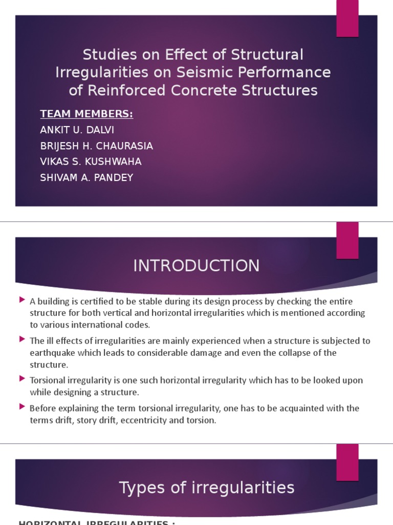 Seismic Impact of Structural Irregularities | PDF | Mechanics | Applied ...