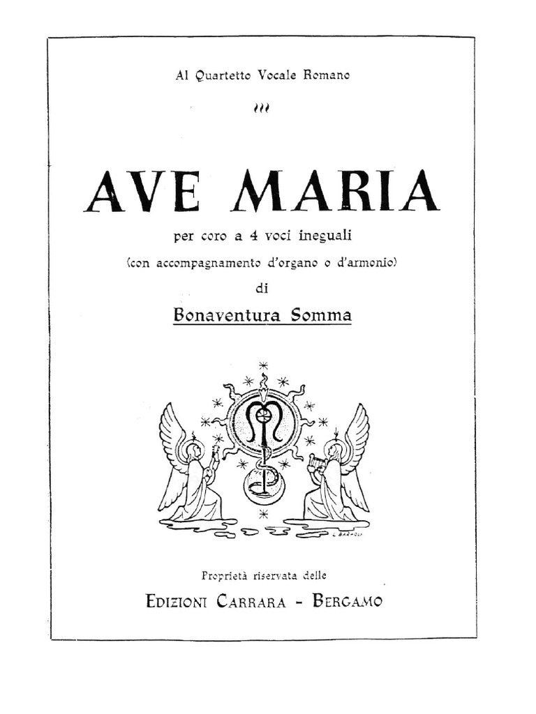 Ave Maria (Bonaventura Somma) | PDF