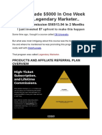 David Sharpe's Legendary Marketer - How I Earn $9500 Per Sale (FREE DOWNLOAD)