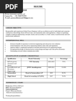 Resume Kummari Paramesh: (Power Electronics and Drives)