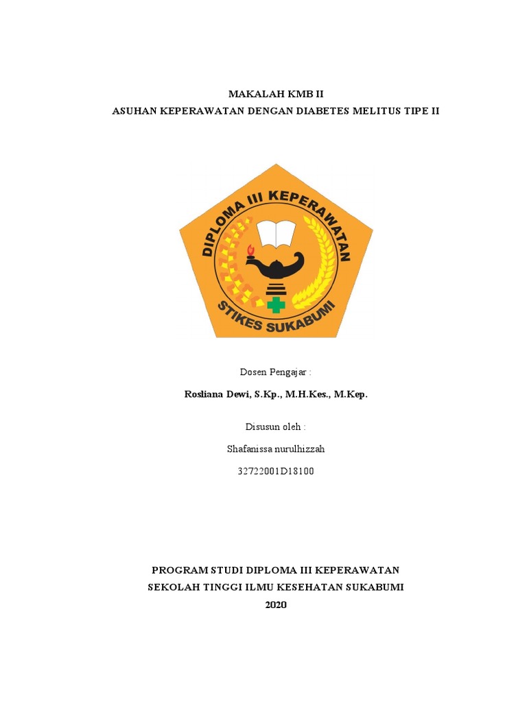 Makalah Kmb Ii Asuhan Keperawatan Dengan Diabetes Melitus Tipe Ii