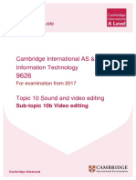 Cambridge International AS & A Level Information Technology: Topic Support Guide