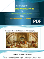 Influence of Western Philosophies