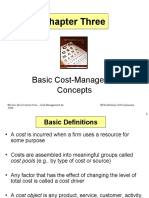 Chapter Three: Basic Cost-Management Concepts