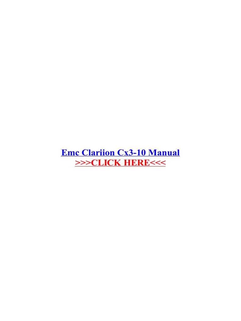 1pdf Net Emc Clariion Cx3 10 Manual Dialontadi Office Equipment Computer Data
