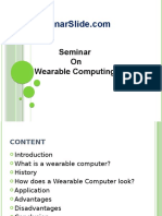 Seminar On Wearable Computing