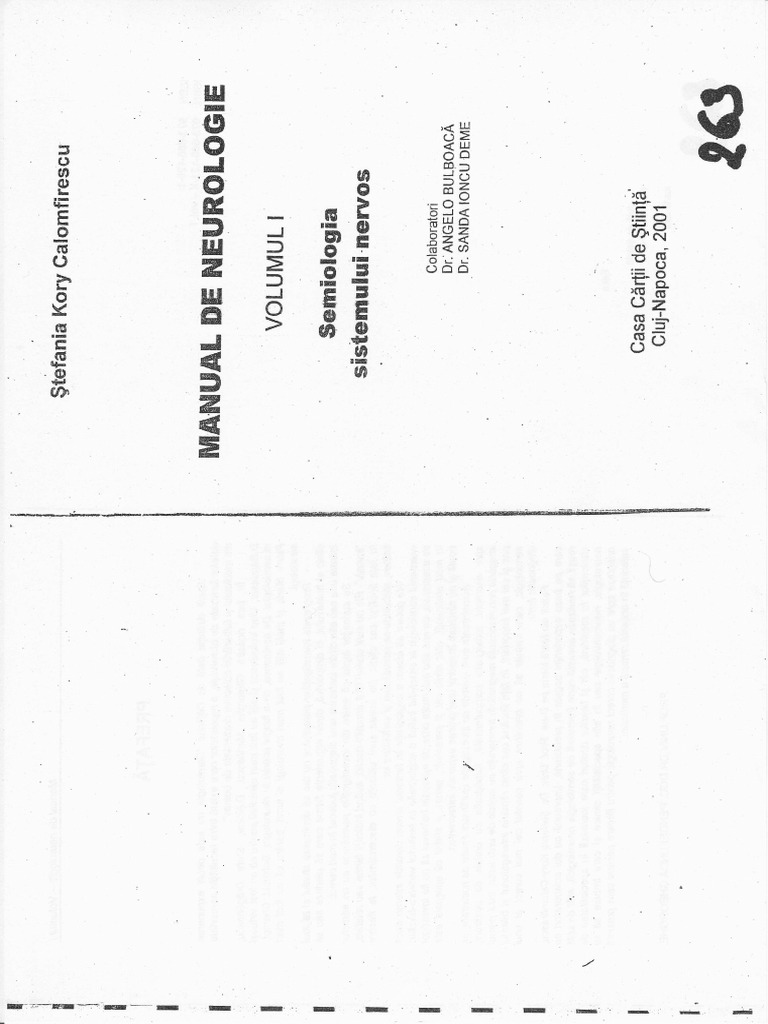 Manual de Neurologie PDF | PDF