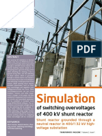 Simulation: of Switching Overvoltages of 400 KV Shunt Reactor