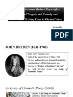 John Dryden LIterary Criticism