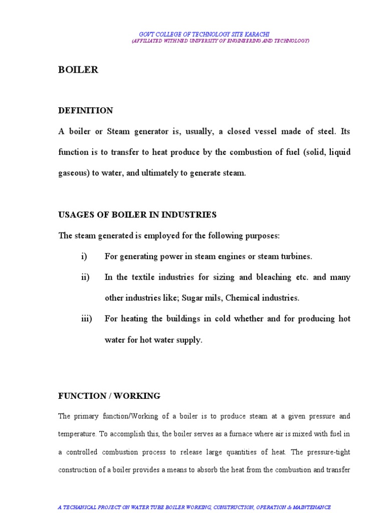 Boiler Final Project | PDF | Business