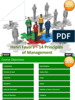 Henri Fayol's - 14 Principles of Management